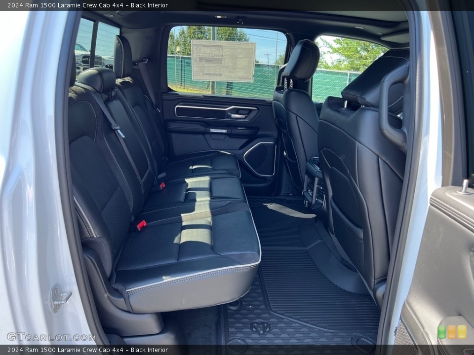 Black Interior Rear Seat for the 2024 Ram 1500 Laramie Crew Cab 4x4 #146520036