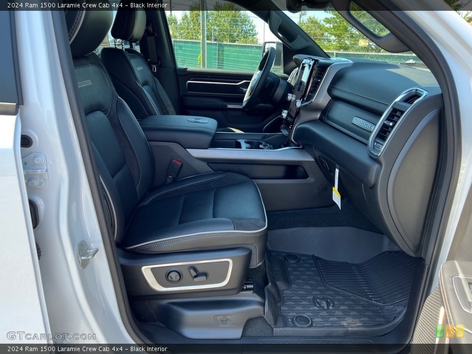 Black Interior Front Seat for the 2024 Ram 1500 Laramie Crew Cab 4x4 #146520050