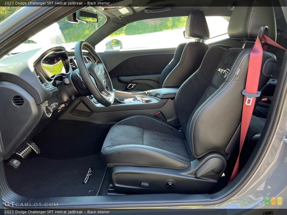 Black Interior Front Seat for the 2023 Dodge Challenger SRT Hellcat JailBreak #146520505