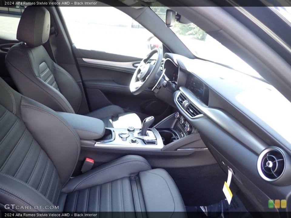 Black Interior Front Seat for the 2024 Alfa Romeo Stelvio Veloce AWD #146520546
