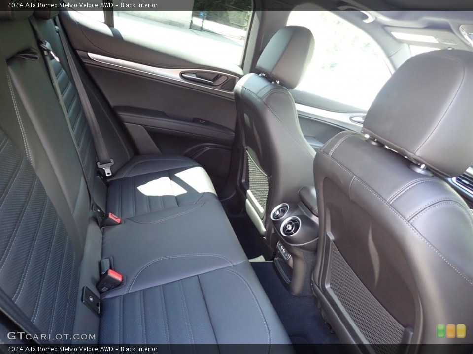 Black Interior Rear Seat for the 2024 Alfa Romeo Stelvio Veloce AWD #146520561