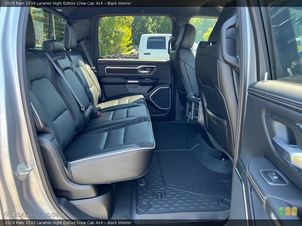 Black Interior Rear Seat for the 2024 Ram 1500 Laramie Night Edition Crew Cab 4x4 #146520601