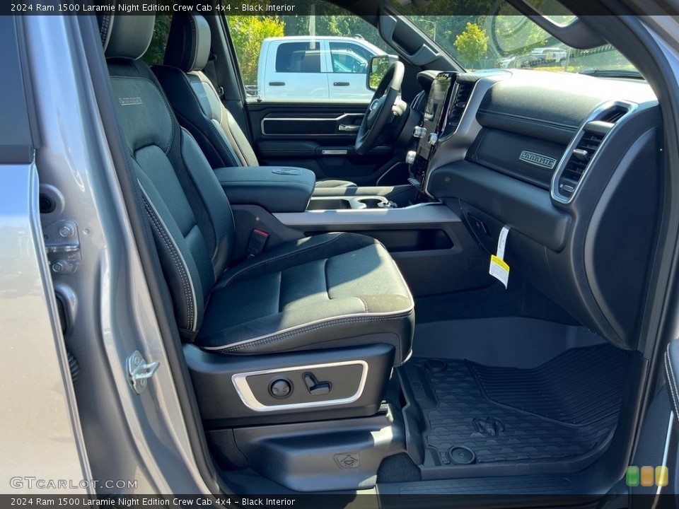 Black Interior Photo for the 2024 Ram 1500 Laramie Night Edition Crew Cab 4x4 #146520617
