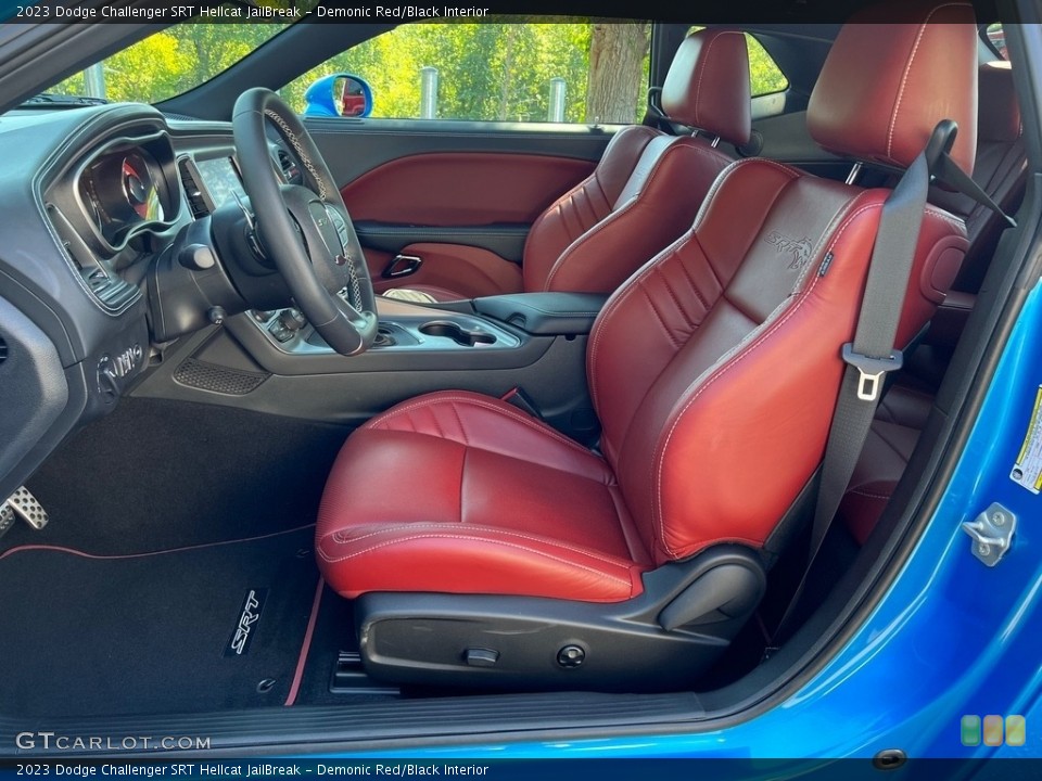 Demonic Red/Black Interior Photo for the 2023 Dodge Challenger SRT Hellcat JailBreak #146520916