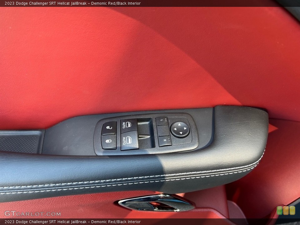 Demonic Red/Black Interior Door Panel for the 2023 Dodge Challenger SRT Hellcat JailBreak #146520925