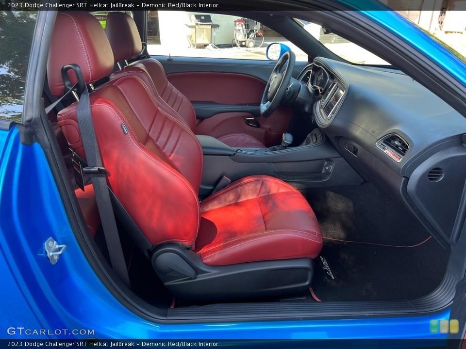Demonic Red/Black Interior Front Seat for the 2023 Dodge Challenger SRT Hellcat JailBreak #146520958