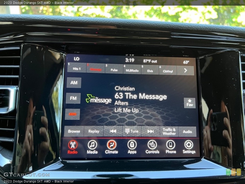 Black Interior Audio System for the 2023 Dodge Durango SXT AWD #146521793