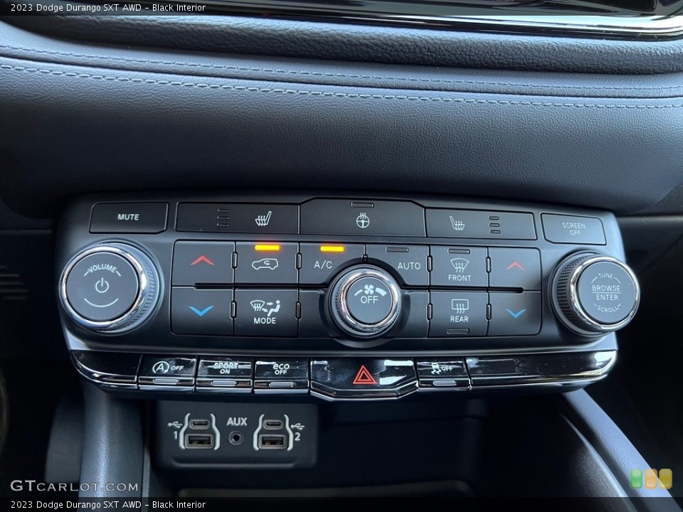 Black Interior Controls for the 2023 Dodge Durango SXT AWD #146521828