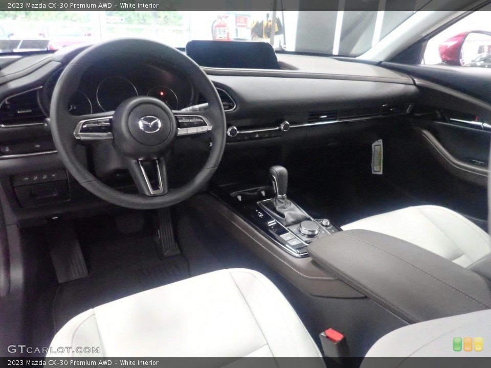 White Interior Front Seat for the 2023 Mazda CX-30 Premium AWD #146522444