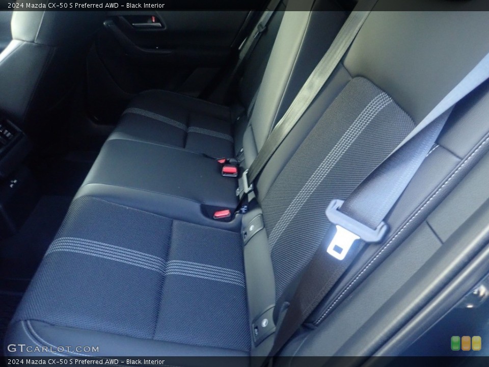 Black Interior Rear Seat for the 2024 Mazda CX-50 S Preferred AWD #146522683
