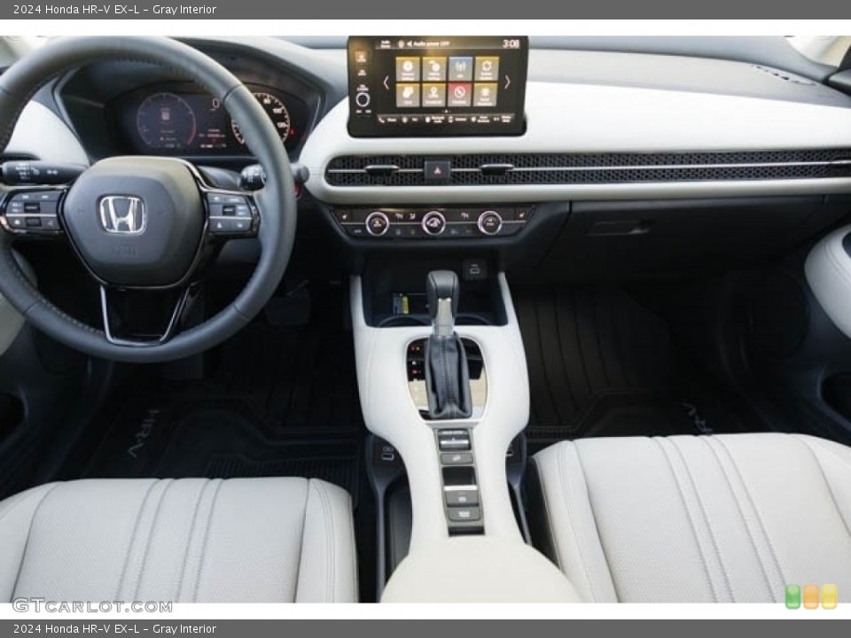 Gray Interior Dashboard for the 2024 Honda HR-V EX-L #146522692