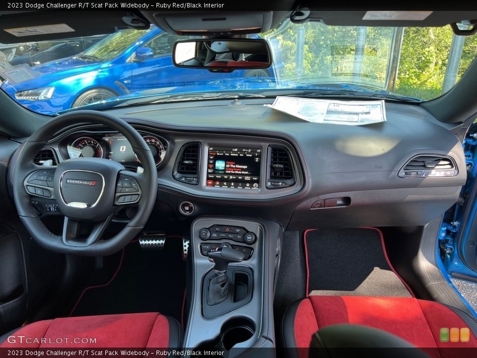 Ruby Red/Black Interior Dashboard for the 2023 Dodge Challenger R/T Scat Pack Widebody #146522749