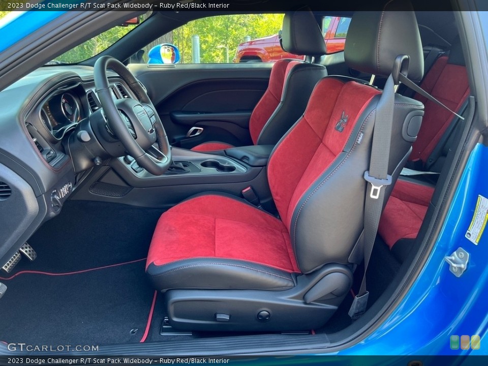 Ruby Red/Black Interior Prime Interior for the 2023 Dodge Challenger R/T Scat Pack Widebody #146522760