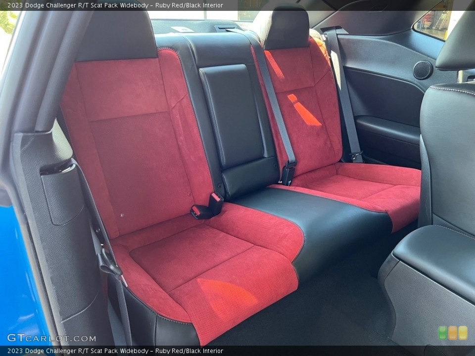 Ruby Red/Black Interior Rear Seat for the 2023 Dodge Challenger R/T Scat Pack Widebody #146522808