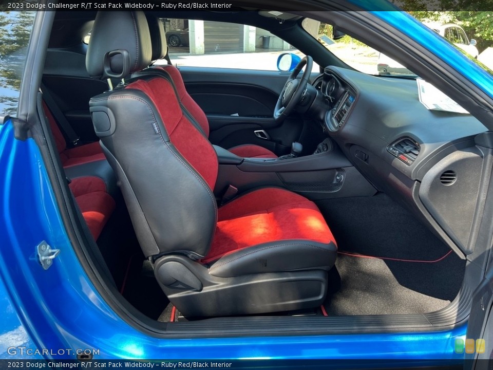 Ruby Red/Black Interior Front Seat for the 2023 Dodge Challenger R/T Scat Pack Widebody #146522819