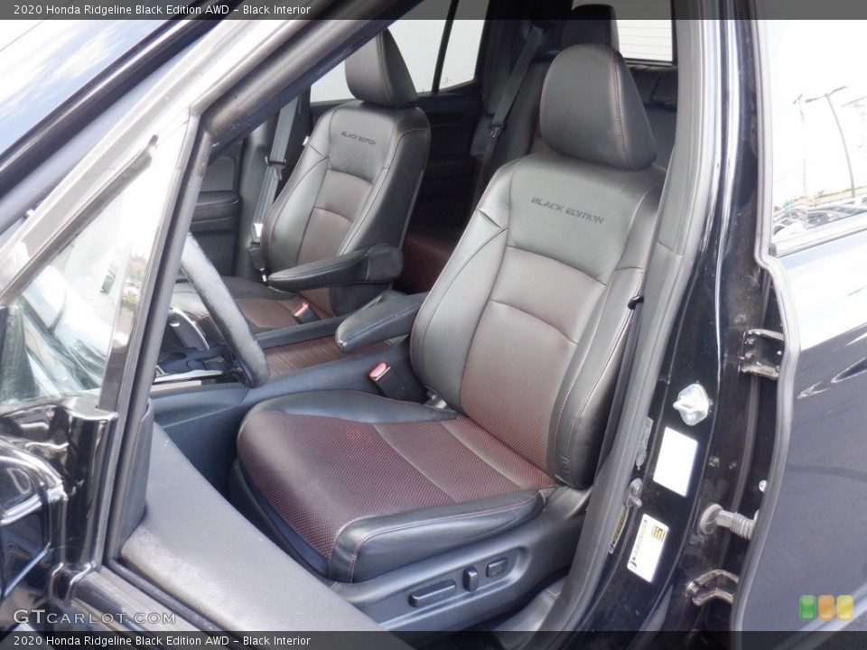 Black Interior Front Seat for the 2020 Honda Ridgeline Black Edition AWD #146523781
