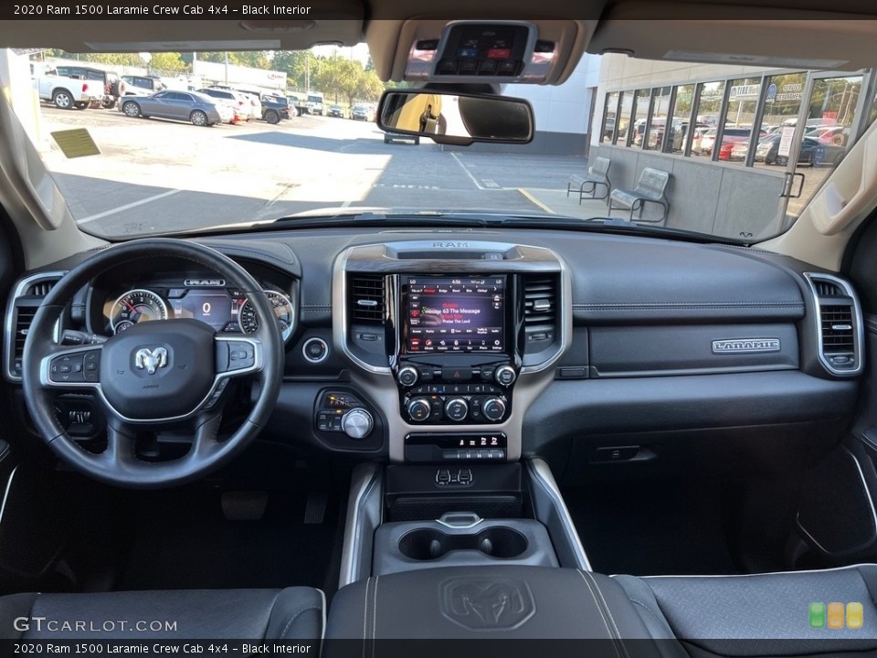 Black Interior Dashboard for the 2020 Ram 1500 Laramie Crew Cab 4x4 #146524204