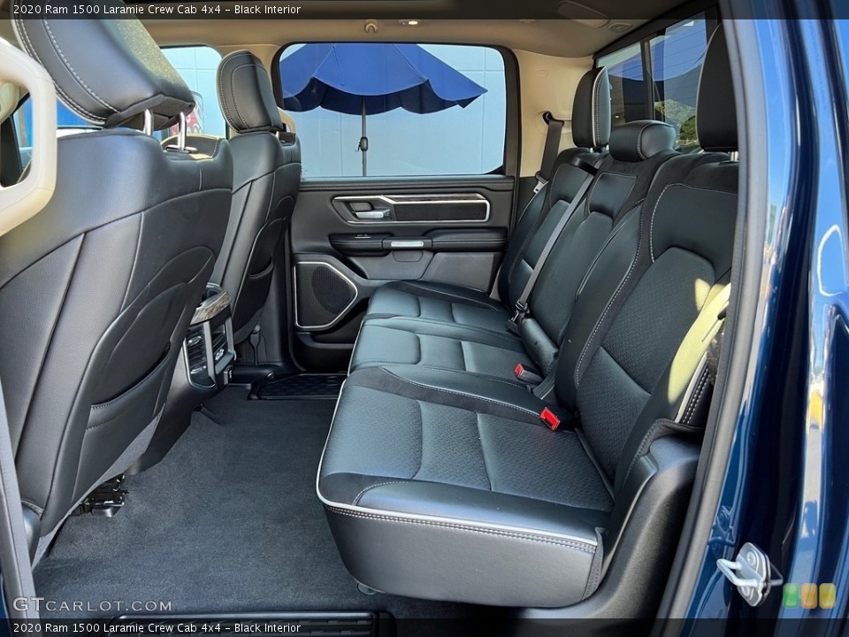Black Interior Rear Seat for the 2020 Ram 1500 Laramie Crew Cab 4x4 #146524216
