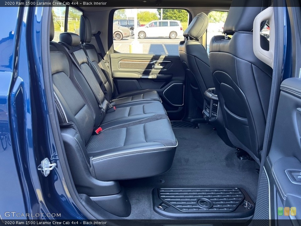 Black Interior Rear Seat for the 2020 Ram 1500 Laramie Crew Cab 4x4 #146524222