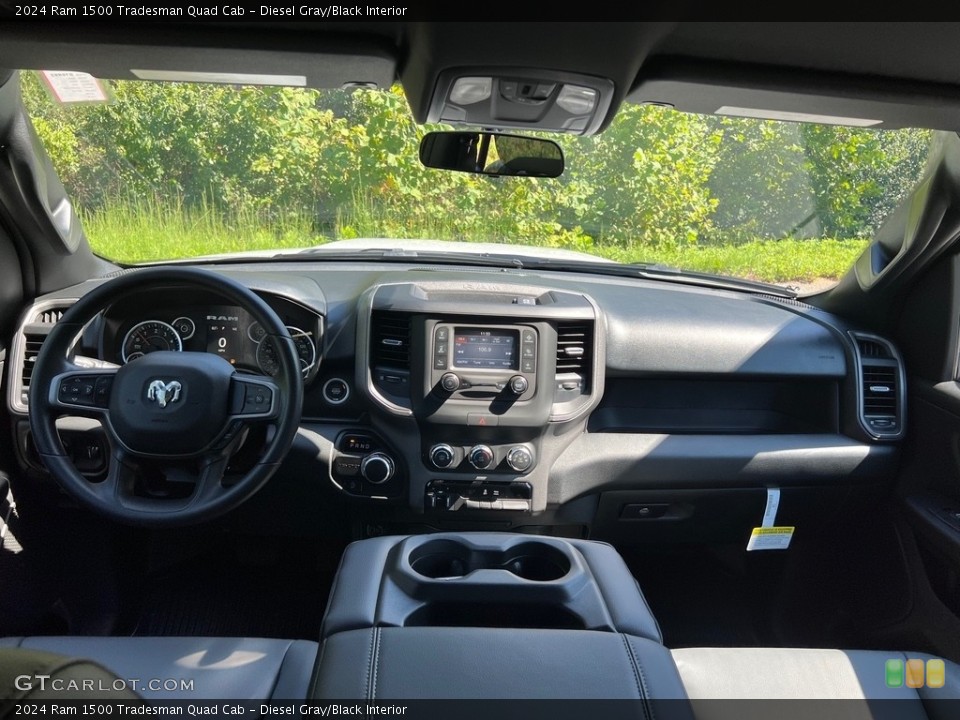 Diesel Gray/Black Interior Dashboard for the 2024 Ram 1500 Tradesman Quad Cab #146524378