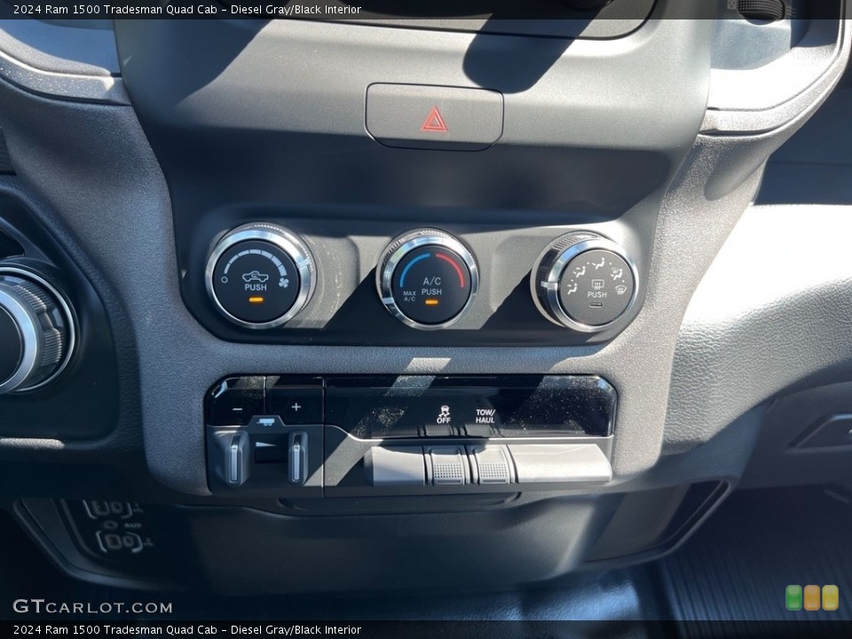 Diesel Gray/Black Interior Controls for the 2024 Ram 1500 Tradesman Quad Cab #146524414
