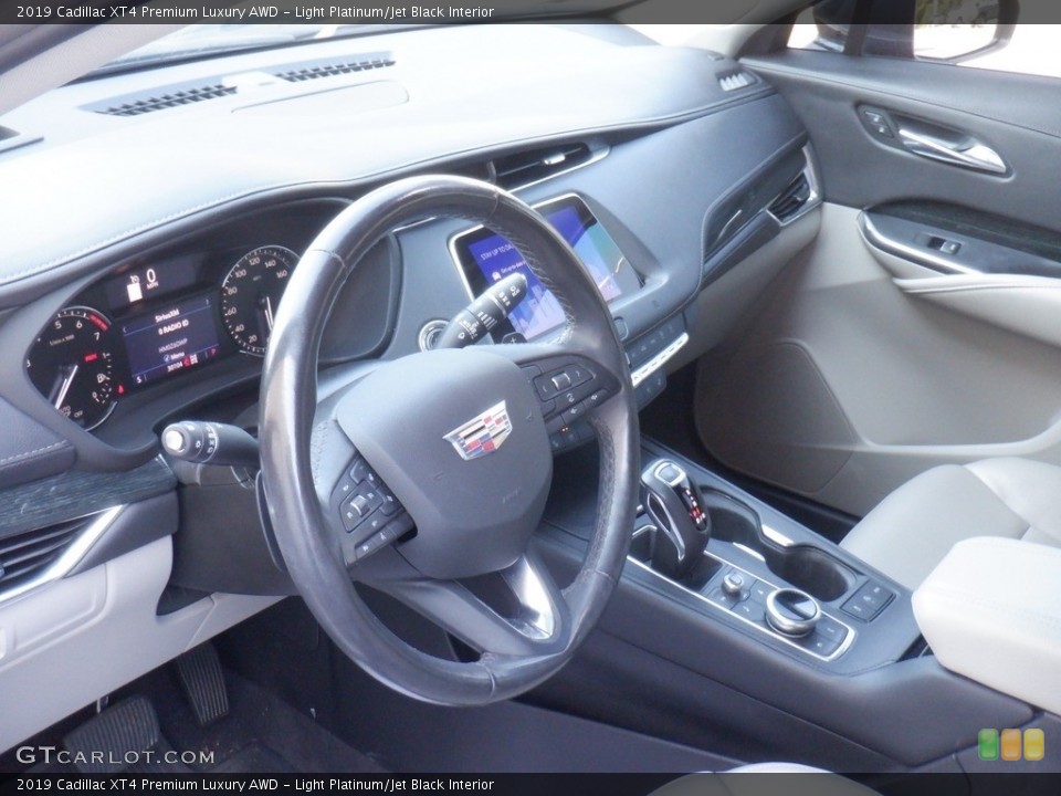 Light Platinum/Jet Black Interior Dashboard for the 2019 Cadillac XT4 Premium Luxury AWD #146525724