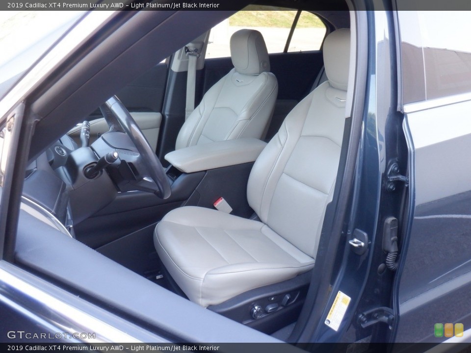 Light Platinum/Jet Black Interior Front Seat for the 2019 Cadillac XT4 Premium Luxury AWD #146525747