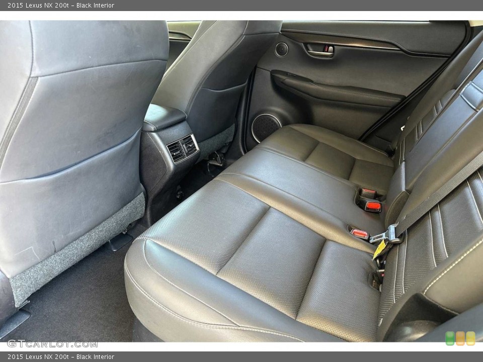 Black Interior Rear Seat for the 2015 Lexus NX 200t #146525828
