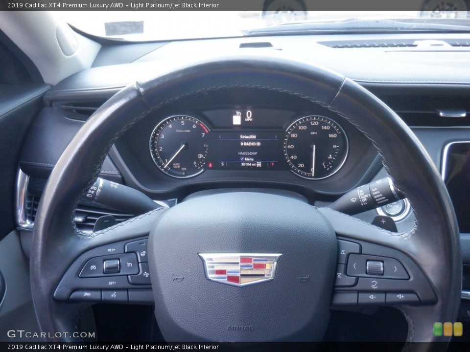 Light Platinum/Jet Black Interior Steering Wheel for the 2019 Cadillac XT4 Premium Luxury AWD #146525863