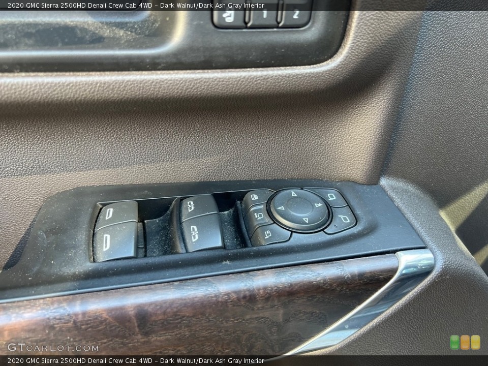 Dark Walnut/Dark Ash Gray Interior Door Panel for the 2020 GMC Sierra 2500HD Denali Crew Cab 4WD #146526016