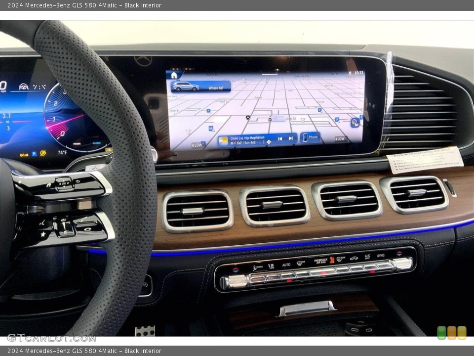 Black Interior Navigation for the 2024 Mercedes-Benz GLS 580 4Matic #146526476