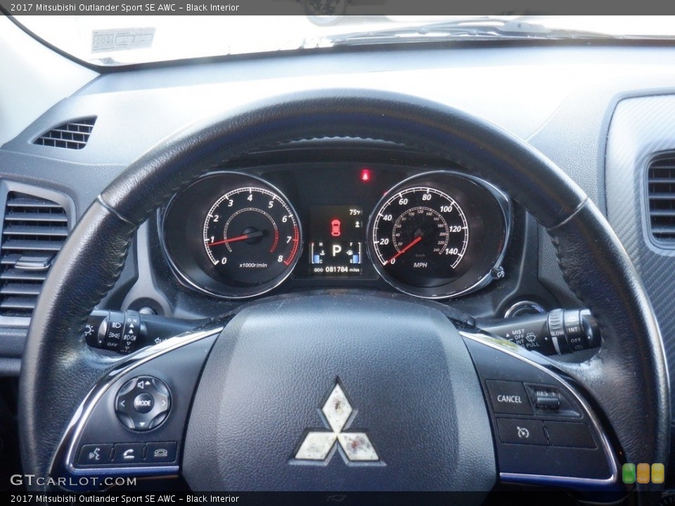Black Interior Steering Wheel for the 2017 Mitsubishi Outlander Sport SE AWC #146526597
