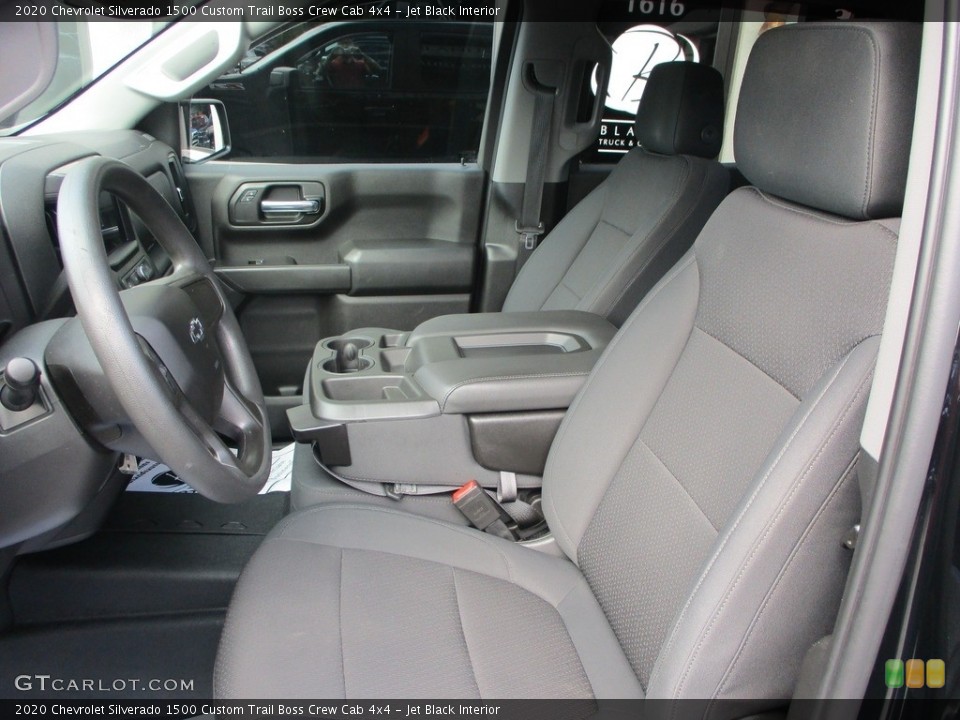 Jet Black Interior Front Seat for the 2020 Chevrolet Silverado 1500 Custom Trail Boss Crew Cab 4x4 #146526726