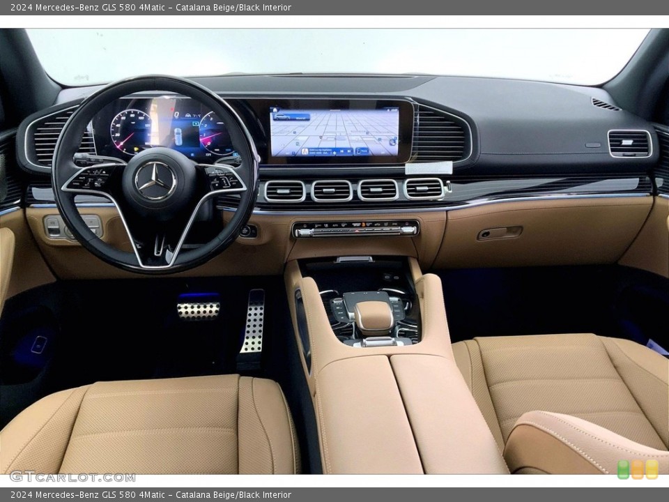 Catalana Beige/Black Interior Photo for the 2024 Mercedes-Benz GLS 580 4Matic #146526729