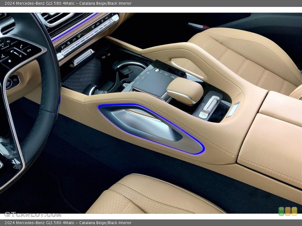 Catalana Beige/Black Interior Controls for the 2024 Mercedes-Benz GLS 580 4Matic #146526772