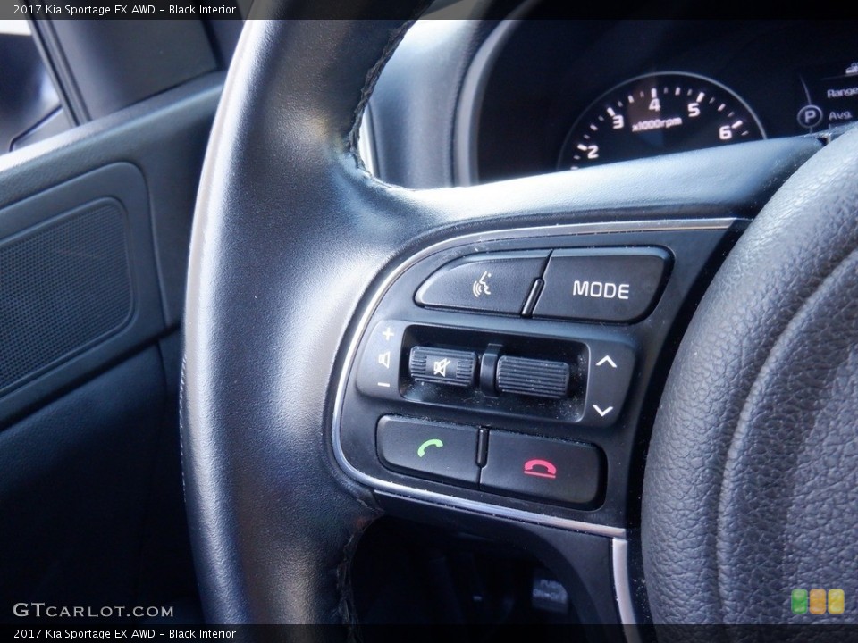 Black Interior Steering Wheel for the 2017 Kia Sportage EX AWD #146526949