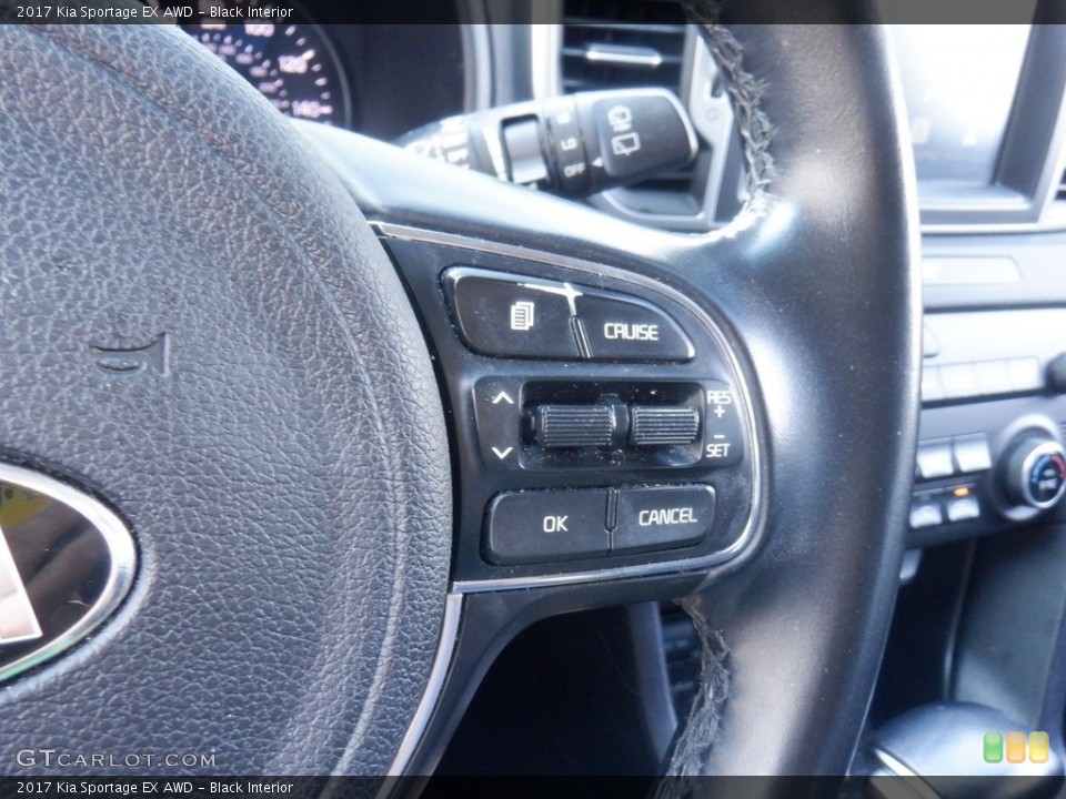 Black Interior Steering Wheel for the 2017 Kia Sportage EX AWD #146526970