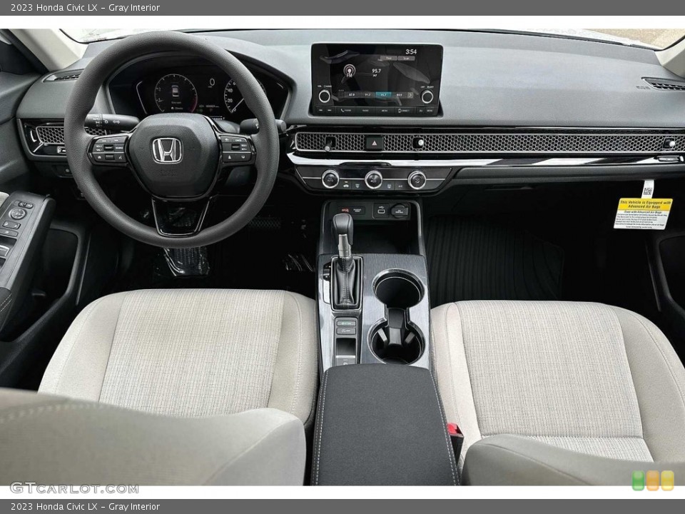 Gray Interior Dashboard for the 2023 Honda Civic LX #146528135