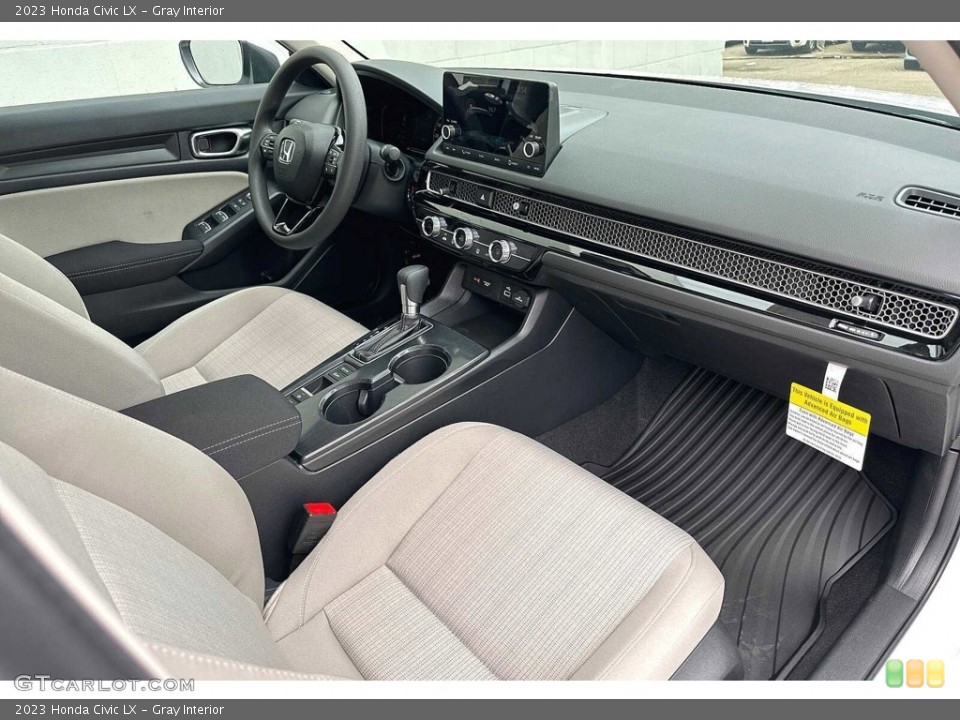 Gray 2023 Honda Civic Interiors