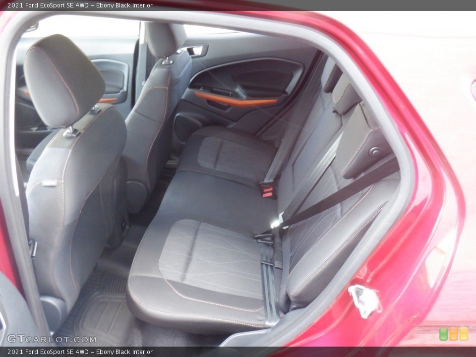 Ebony Black Interior Rear Seat for the 2021 Ford EcoSport SE 4WD #146529206