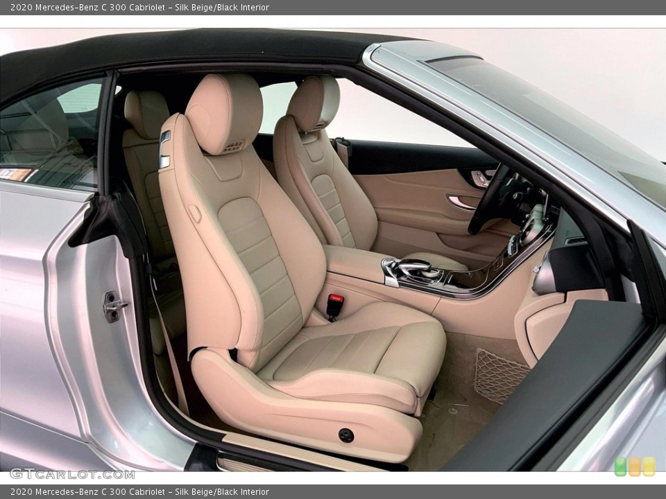 Silk Beige/Black Interior Photo for the 2020 Mercedes-Benz C 300 Cabriolet #146529230