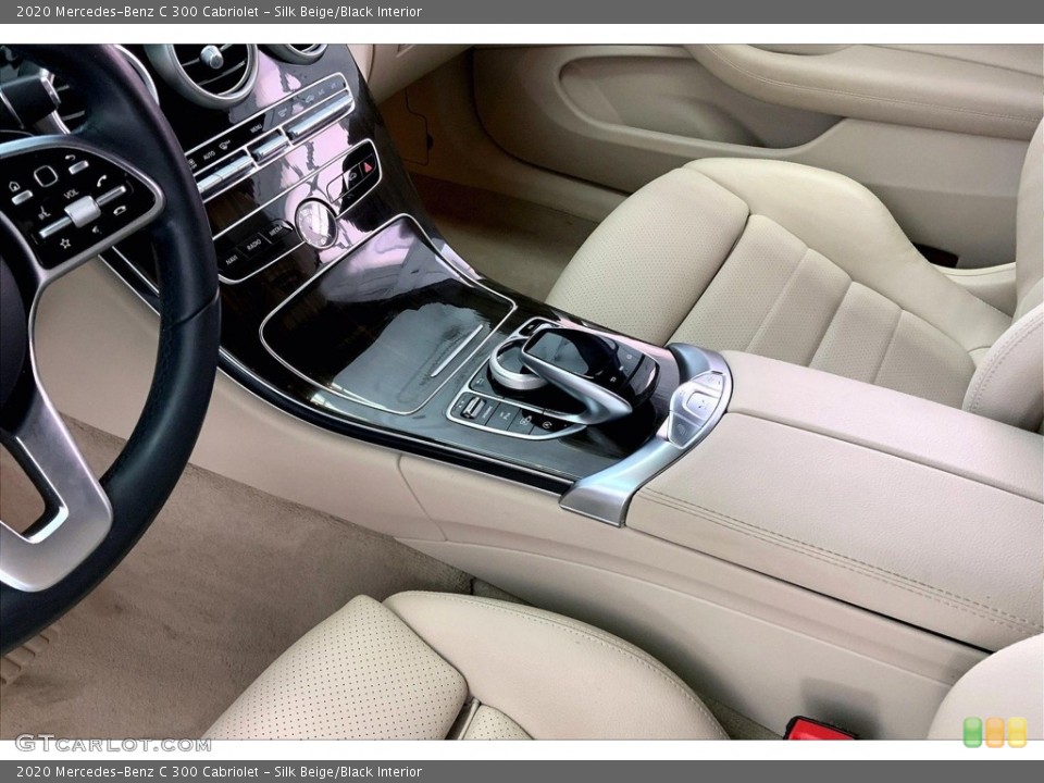 Silk Beige/Black Interior Controls for the 2020 Mercedes-Benz C 300 Cabriolet #146529378