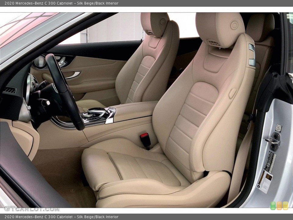 Silk Beige/Black 2020 Mercedes-Benz C Interiors