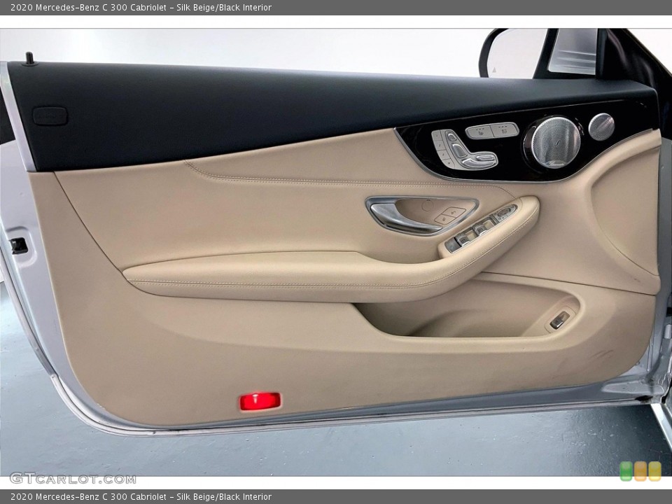 Silk Beige/Black Interior Door Panel for the 2020 Mercedes-Benz C 300 Cabriolet #146529476