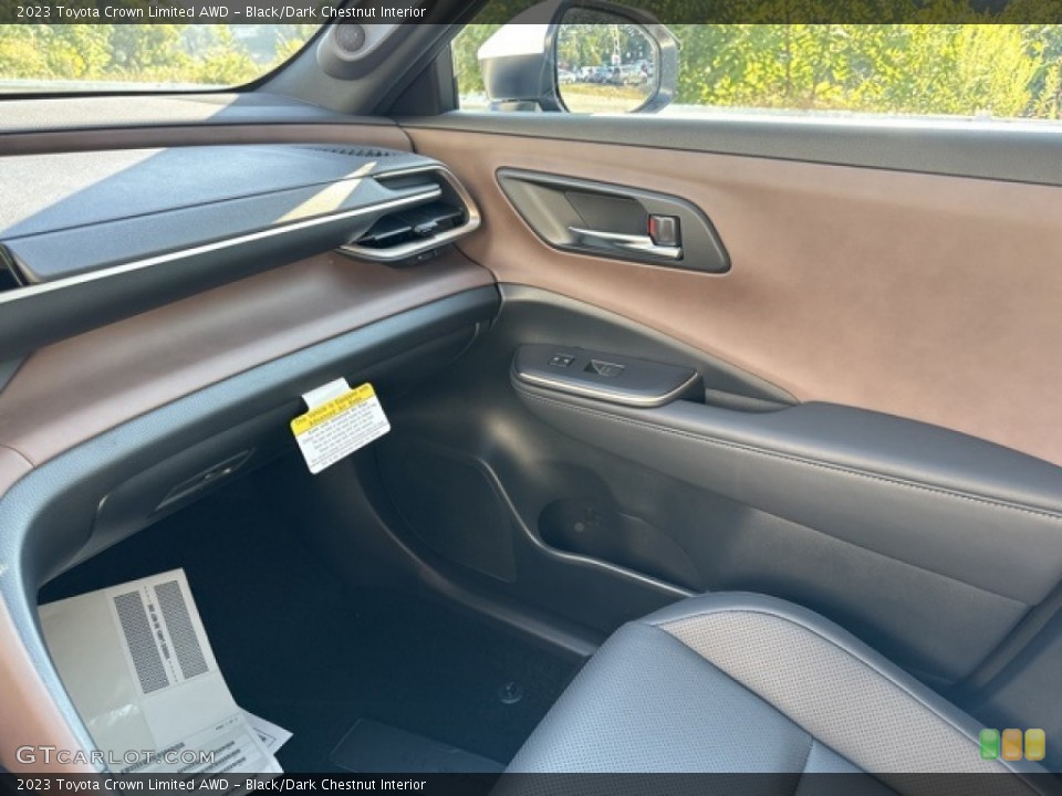 Black/Dark Chestnut Interior Door Panel for the 2023 Toyota Crown Limited AWD #146529572