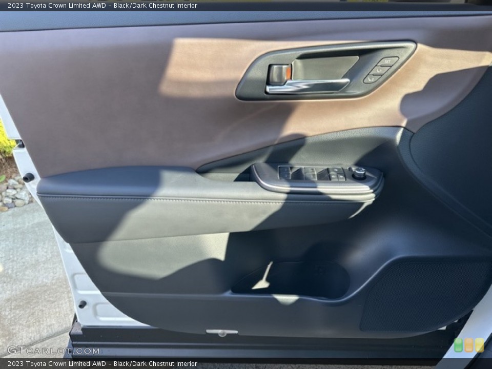 Black/Dark Chestnut Interior Door Panel for the 2023 Toyota Crown Limited AWD #146529656