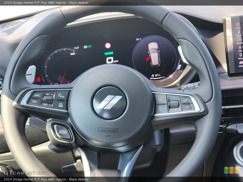 Black Interior Steering Wheel for the 2024 Dodge Hornet R/T Plus AWD Hybrid #146530434
