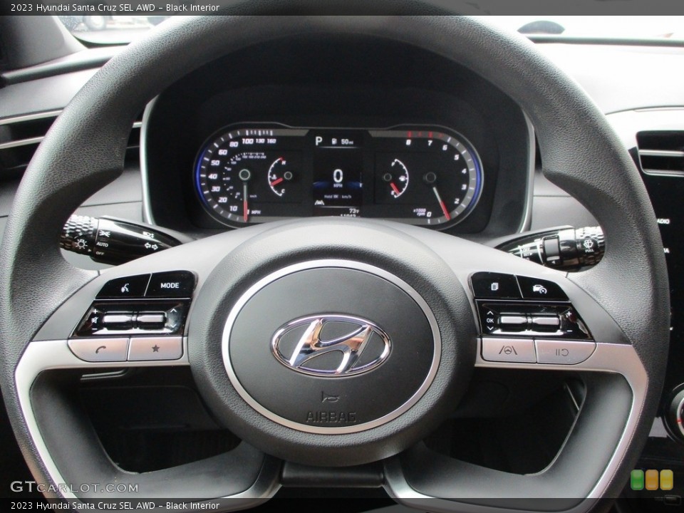 Black Interior Steering Wheel for the 2023 Hyundai Santa Cruz SEL AWD #146531573