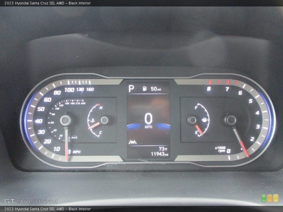 Black Interior Gauges for the 2023 Hyundai Santa Cruz SEL AWD #146531596