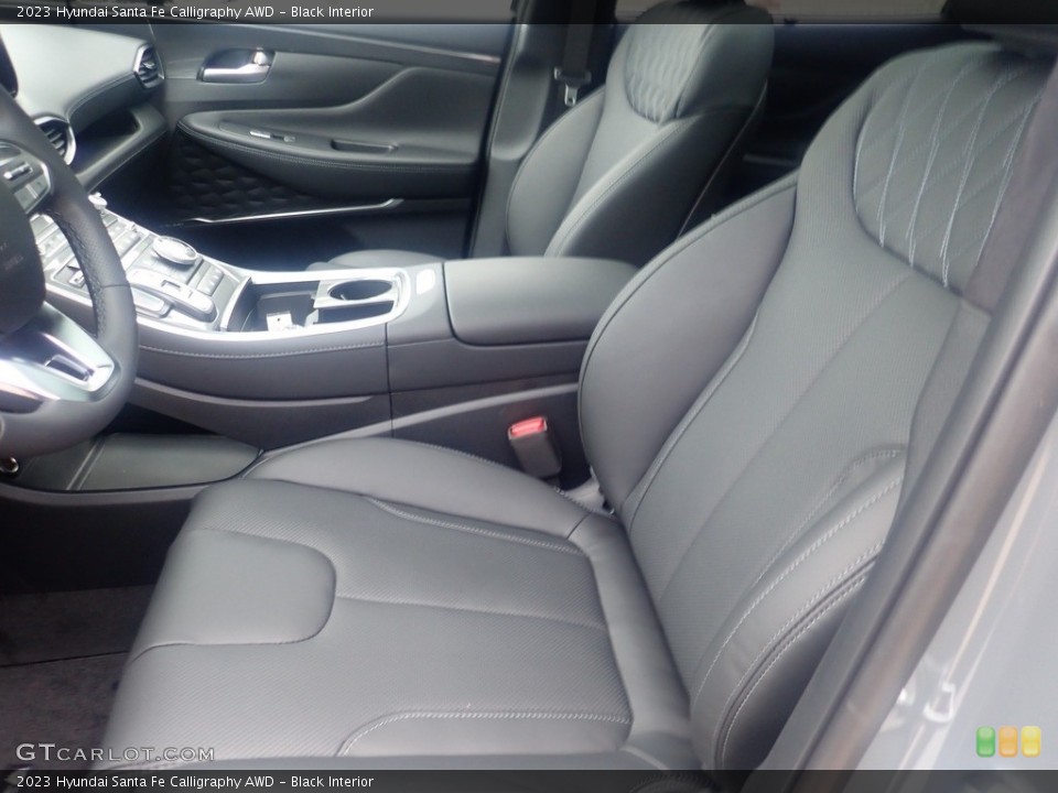 Black Interior Front Seat for the 2023 Hyundai Santa Fe Calligraphy AWD #146531822